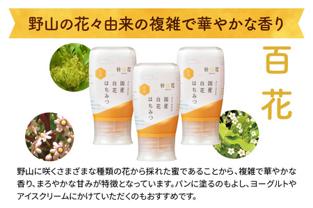 [6ヶ月定期便]《国産はちみつ》百花 (300g×3本) [1031]