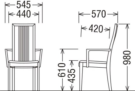 カリモク家具『肘付ダイニングチェア』CT4810 [1085]新生活
