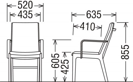 カリモク家具『肘付ダイニングチェア』CU4130 [1095]新生活