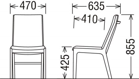 カリモク家具『ダイニングチェア』CU4135 [1096]新生活