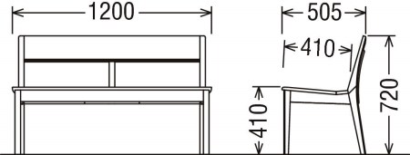 カリモク家具『2人掛チェア』CU4742 [1104]　