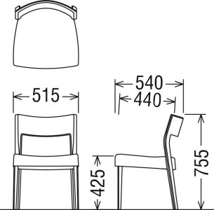 カリモク家具『ダイニングチェア』CU6115 [1109]新生活