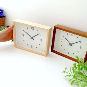 KATOMOKU 少し小さな木枠時計（ウォールナット）km-53WA