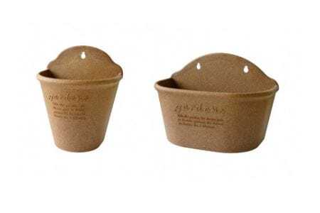 ハンギングポット　2サイズ4点セット(ナチュラル)