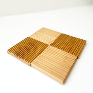 KATOMOKU　まな板 km-87、岐阜の山で採れた天然木コースター　km-17×4枚