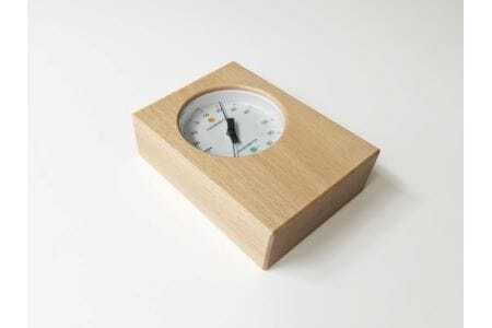 KATOMOKU　無垢材の木枠温湿度計A（ナチュラル）km-101NA