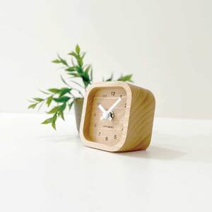 KATOMOKU 小さなシンプルな木枠置き時計 km-26WH,km-25WH