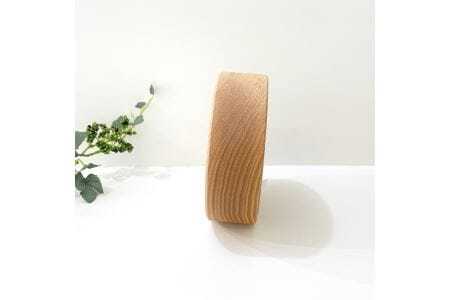 KATOMOKU　置き掛け兼用木枠電波時計　丸(ナチュラル)　km-112NA