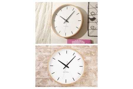 KATOMOKU Plywood clock 木製掛け時計（ナチュラル）km-49NA