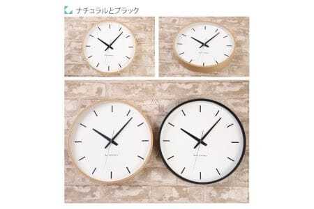 KATOMOKU Plywood clock 木製掛け時計（ナチュラル）km-49NA