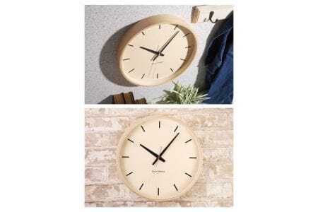 KATOMOKU Plywood clock 木製掛け時計（ナチュラル）km-50NA