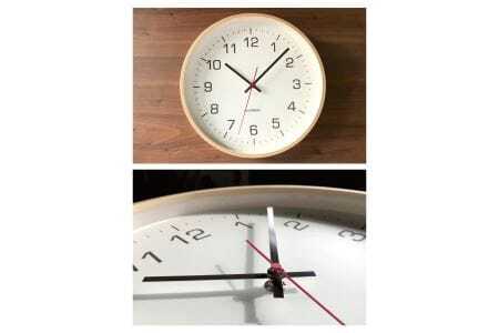 KATOMOKU Plywood clock 木製掛け時計(ナチュラル)km-61NA