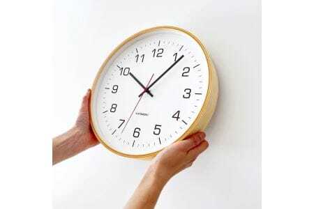 KATOMOKU Plywood clock 木製掛け時計(ナチュラル)km-61NA