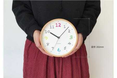 KATOMOKU Plywood clock 木製掛け時計　km-85NA