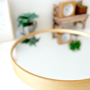 KATOMOKU plywood mirror km-91≪km-91NA≫曲げわっぱミラー(ナチュラル)【B-36-na】