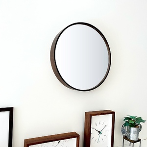 KATOMOKU　曲げわっぱミラー(ブラウン)　km-91BR