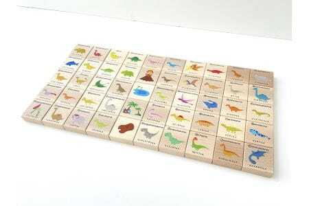 KATOMOKU ABC積み木 恐竜 km-128