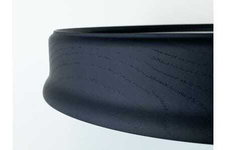 KATOMOKU muku clock 木製掛け時計（ブラック）km-58BK