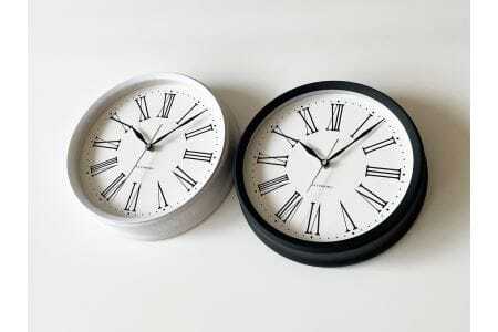 KATOMOKU muku clock 木製掛け時計（ブラック）km-58BK