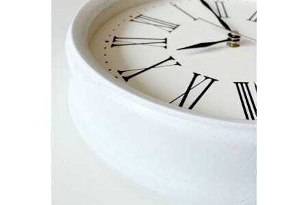 KATOMOKU muku clock 木製掛け時計（ホワイト）km-58WH