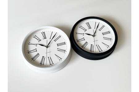 KATOMOKU muku clock 木製掛け時計（ホワイト）km-58WH