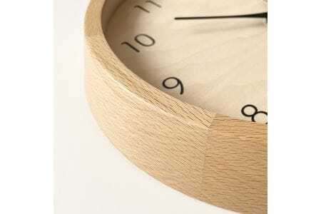 KATOMOKU muku clock 木製掛け時計　km-83NA