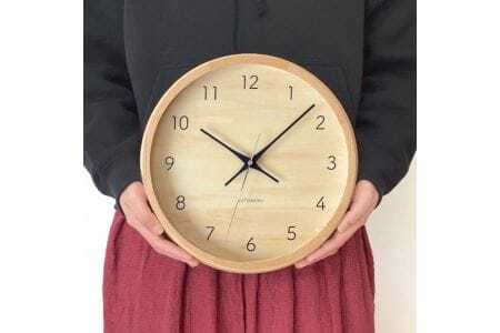 KATOMOKU muku clock 木製掛け時計　km-83NA