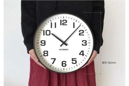 KATOMOKU Plywooc clock 木製掛け時計（ブラウン）km-92BR