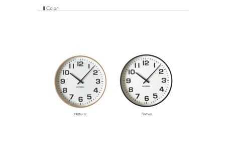 KATOMOKU Plywooc clock 木製掛け時計（ナチュラル）km-92NA