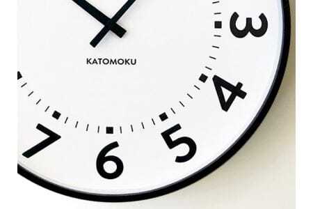 KATOMOKU Plywood clock 木製掛け時計（ブラウン）km-106BR