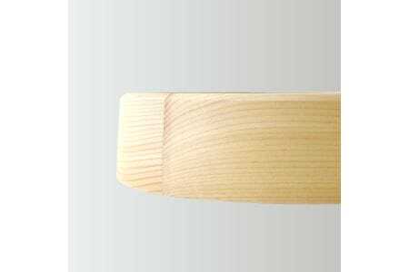 KATOMOKU muku clock 木製掛け時計（ヒノキ）km-130HI