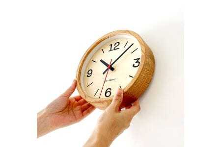 KATOMOKU muku clock 木製掛け時計（オーク）km-136OA