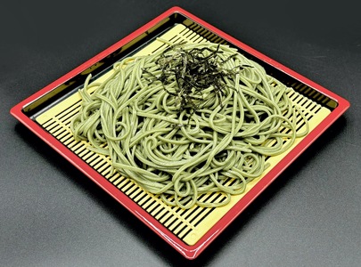 そばの更科　高級稲穂縛り　めん彩花　郡上石臼挽そば・茶そばとそばつゆ