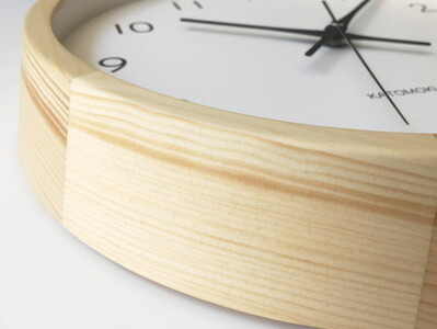 KATOMOKU　ヒノキの木枠SKP電波時計　km-104HIRCS