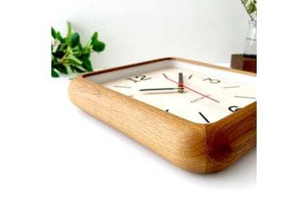 KATOMOKU muku clock 20 電波時計(ウォールナット)km-133WARC