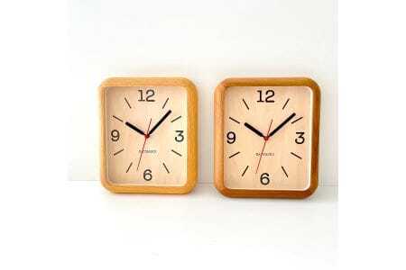 KATOMOKU muku clock 20 電波時計(ウォールナット)km-133WARC