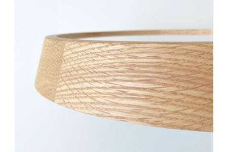 KATOMOKU muku clock 木製掛け時計（オーク）km-113