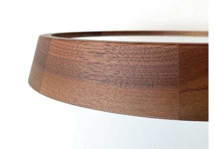 KATOMOKU muku clock 木製掛け時計（ウォールナット）km-113WA