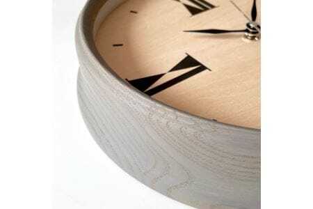 KATOMOKU muku clock 木製掛け時計（グレー）km-118GR