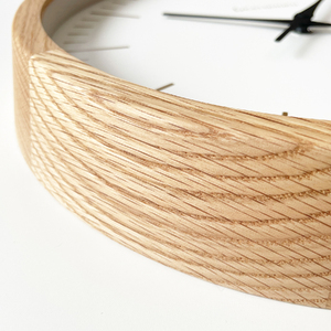 KATOMOKU muku clock　木製掛け時計(オーク)　km-129OA