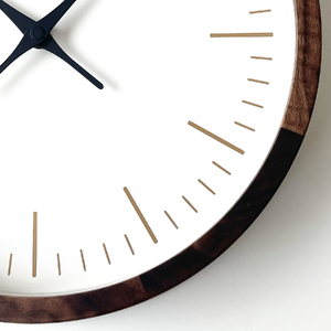 KATOMOKU muku clock 木製掛け時計（ウォールナット）km-129WA