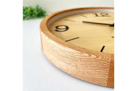 KATOMOKU muku clock 木製掛け時計（オーク）km-137OA