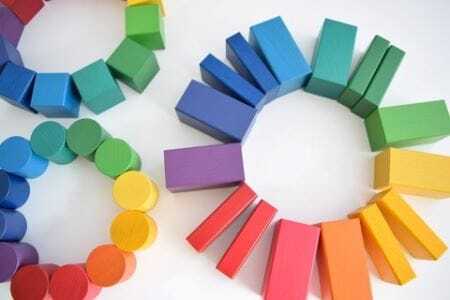 郡上八幡のグラデーション積み木（郡上の木のおもちゃ）