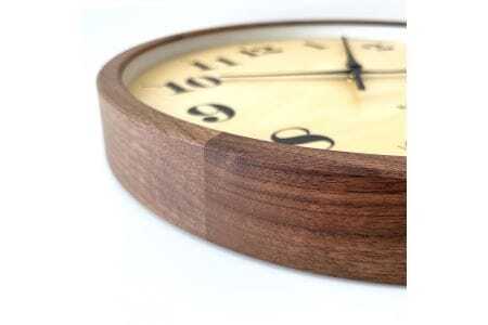 KATOMOKU muku clock 木製掛け時計（ウォールナット）km-142WA