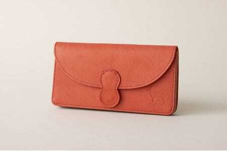 RIPS（革のカシミヤ 郡上市産明宝鹿革レディース財布）ルージュ