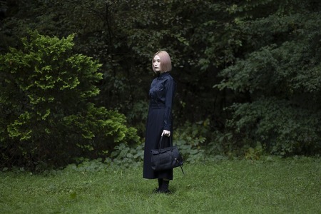 OBI（革のカシミヤ 郡上市産 明宝鹿革バッグ）ブラック