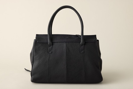 OBI(革のカシミヤ 郡上市産 明宝鹿革バッグ)ブルーグレイ