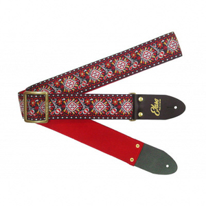 【ギターストラップ】Elara Straps Peacock Queue Red　ギター　ベース　アコースティックギター　アコギ　エレキギター　エレキ　ギターストラップ　ベースストラップ　エララストラップ