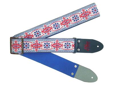 【ギターストラップ】 Elara Straps Mellow Chandelier Blue/Red　ギター　ベース　アコースティックギター　アコギ　エレキギター　エレキ　ギターストラップ　ベースストラップ　エララストラップ