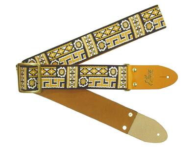 【ギターストラップ】 Elara Straps La Laguna Mustard　ギター　ベース　アコースティックギター　アコギ　エレキギター　エレキ　ギターストラップ　ベースストラップ　エララストラップ